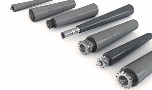Rouleau de convoyeur libre - 60 - 180 W, 0.20 - 0.76 m/s - Rollex Förderelemente KG - en acier / conique / courbe
