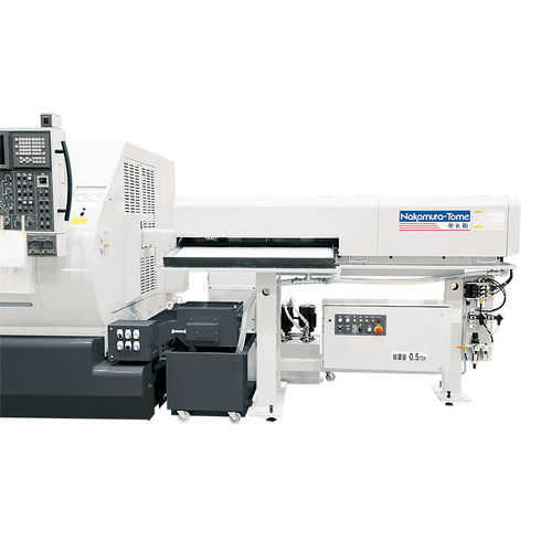 Système de chargement et déchargement pour arbre - HAI-BEI - Nakamura-Tome Precision Industry - pour machine CNC / automatique