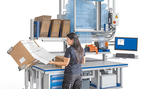 Poste d'emballage non spécifié - COMFORT.PACK - Storopack - modulaire / personnalisable / ergonomique