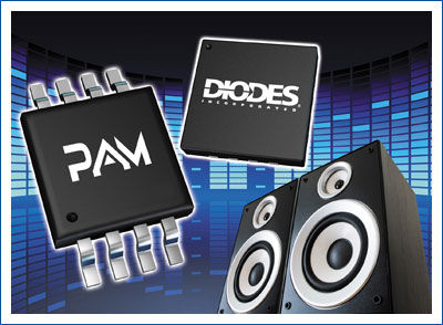 Circuit intégré amplificateur audio - PAM Series - Diodes Incorporated - classe D