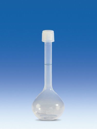 Fiole jaugée - 107 series - VITLAB - en PFA / avec bouchon / screw-on