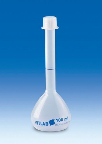 Fiole jaugée - 67 series - VITLAB - en polypropylène / avec bouchon / screw-on