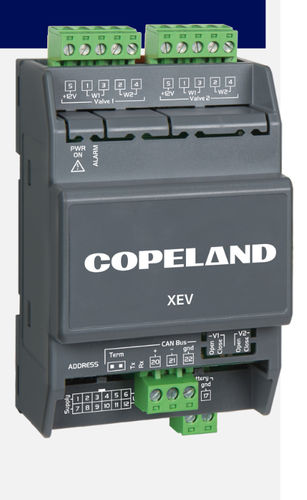 Commande de moteur pas à pas - XEV series - Emerson Commercial & Residential Solutions - avec contrôleur intégré