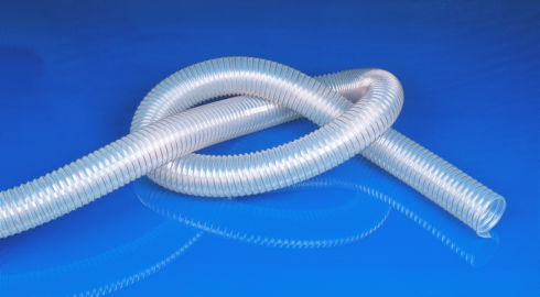 Tuyau flexible pour produits en vrac - GKM Siebtechnik - en polyuréthane / pour denrées alimentaires / anti abrasion