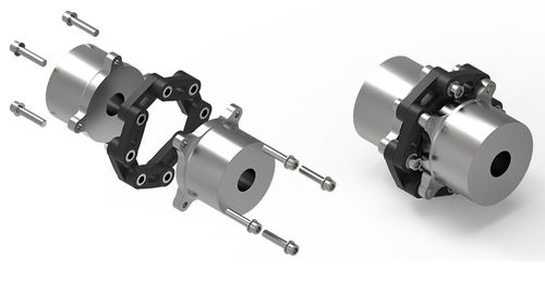 Accouplement à liaison élastomère - SGFlex-LC - SGF GmbH & Co. KG - flexible en torsion / à engrenage / moyeu-arbre
