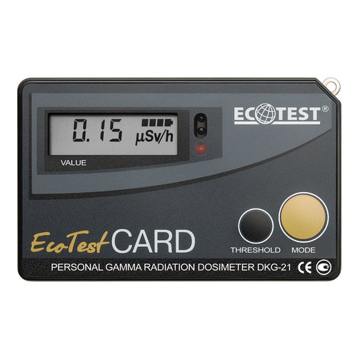 Dosimètre de rayons gamma - DKG-21 EcotestCARD - Sparing-Vist Center - personnel