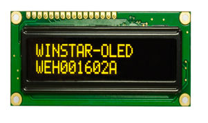 Afficheur OLED - Plus Opto - 17 segments / à 2 lignes / avec électronique intégrée