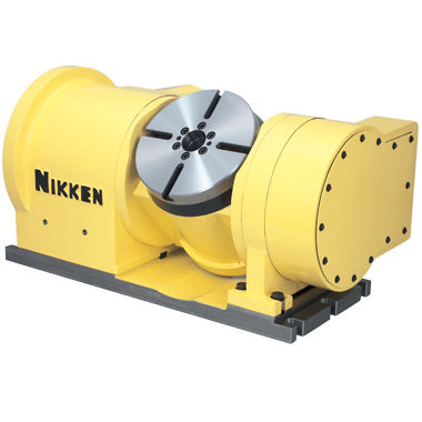 Table rotative entraînée par moteur - 5AX-DD200AF2 - NIKKEN KOSAKUSHO - inclinable / pour centre d'usinage / à entraînement direct