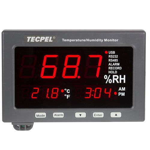 Afficheur à LED - TRH-3308A - Tecpel  Co., Ltd. - industriel / pour mesure de température / de mesure d'humidité