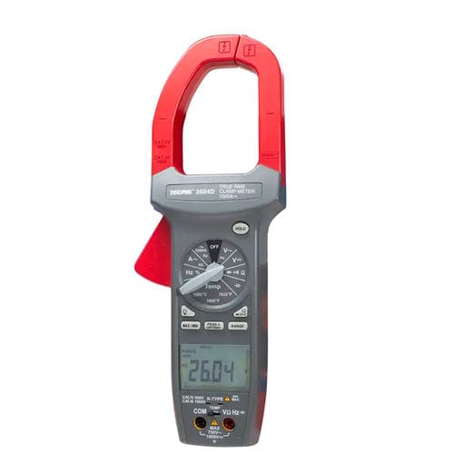 Pince multimètre numérique - DCM-2604D - Tecpel  Co., Ltd. - portable / 1000 V / 1000 A