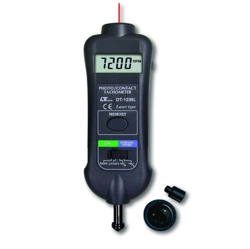 Tachymètre laser - DT-1236L - Tecpel  Co., Ltd. - à contact / portatif / avec afficheur LCD