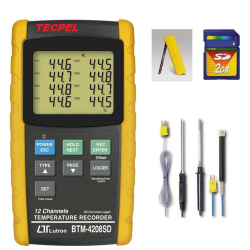 Enregistreur de données de température - BTM-4208SD - Tecpel  Co., Ltd. - USB / RS-232 / avec afficheur LCD