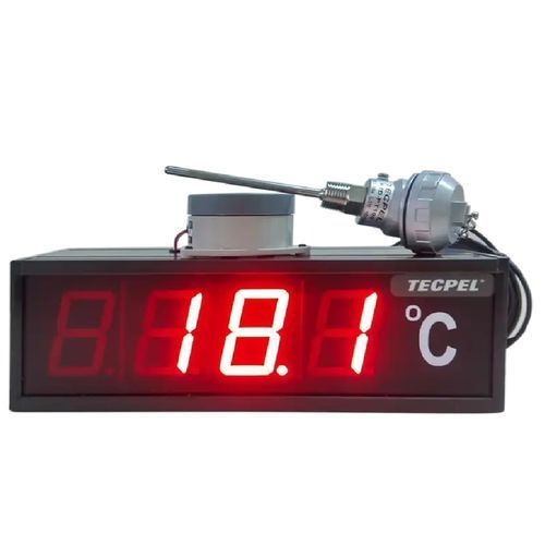 Afficheur pour mesure de température - TRH-3306C-PT100 - Tecpel  Co., Ltd. - à LED / à 3 chiffres / 2.3"