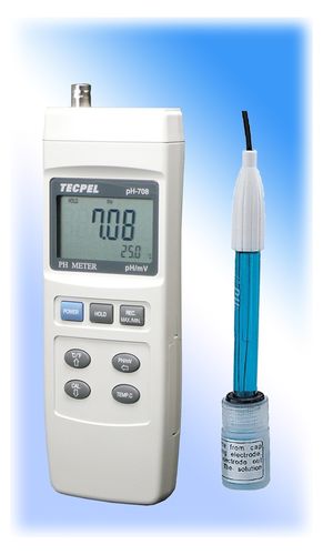 PH mètre portable - pH 708 - Tecpel  Co., Ltd. - de process / avec afficheur LCD / avec thermomètre