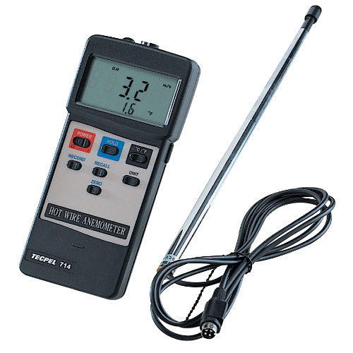 Anémomètre à fil chaud - AVM-714 - Tecpel  Co., Ltd. - numérique / portable