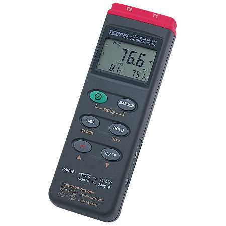 Enregistreur de données de température - DTM-318 - Tecpel  Co., Ltd. - USB / TCK / avec écran