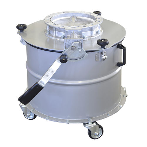 Réservoir de stockage - MIX S.R.L. - pour dépoussiéreur / en inox / en acier doux