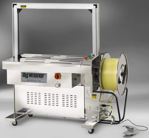 Cercleuse semi-automatique - M2 - MESSERSI' PACKAGING - de palettes / pour produits alimentaires / en acier inoxydable