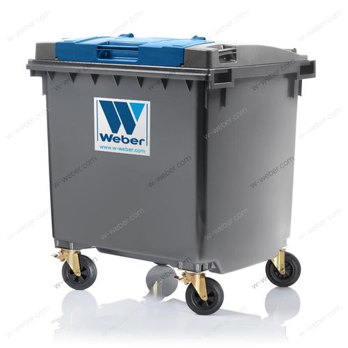 Conteneur à déchets en HDPE - MGB 1100 L FL LIL - Weber GmbH & Co. KG Abfallbehaelter & Container - pour déchets urbains / pour déchets ménagers / pour papier