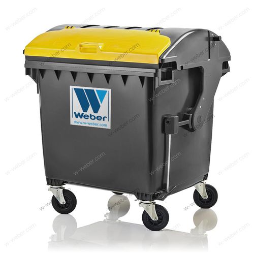 Conteneur à déchets en HDPE - MGB 1100 L RL LIL - Weber GmbH & Co. KG Abfallbehaelter & Container - pour déchets urbains / pour déchets ménagers / pour papier