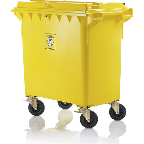 Conteneur à déchets en HDPE - MGB 660 L - Weber GmbH & Co. KG Abfallbehaelter & Container - pour déchets médicaux / avec couvercle / à 4 roues