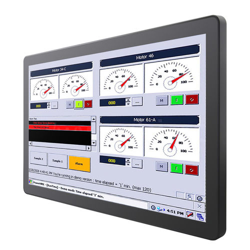 Moniteur TFT - W24L100-GCA2 - Winmate, Inc. - à technologie capacitive projetée / industriel / pour point de vente