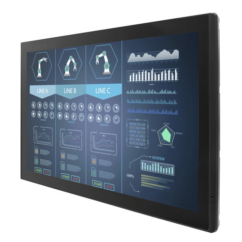 Moniteur LCD/TFT - W32L100-PTA1 - Winmate, Inc. - à technologie capacitive projetée / industriel / pour point de vente