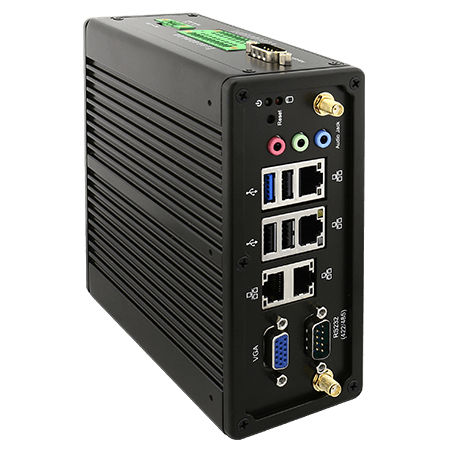 PC embarqué - IBDRW100-EL - Winmate, Inc. - sur rail DIN / Intel® Celeron® N6210 / RS-232