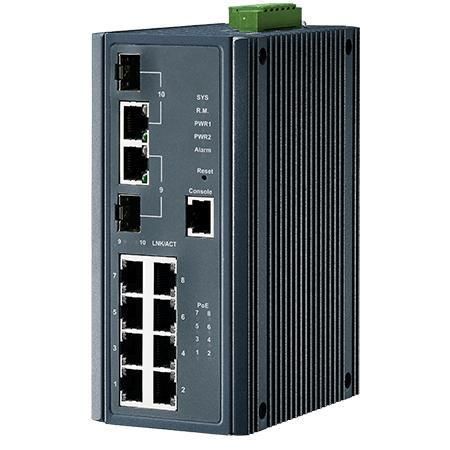 Commutateur Ethernet administrable - EACSW-L2 - Winmate, Inc. - 10 ports / de niveau 2 / Gigabit Ethernet