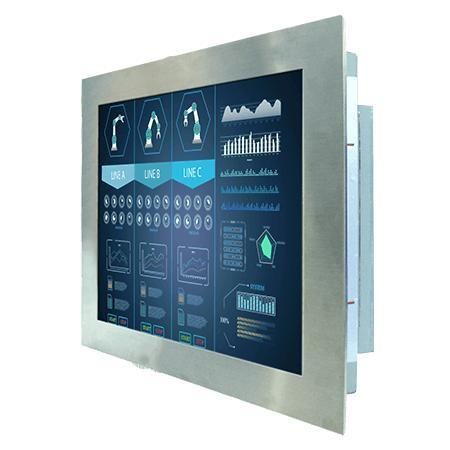 Moniteur LCD - R15L100-STC3 - Winmate, Inc. - à écran tactile résistif / pour machines industrielles / pour applications hygiéniques