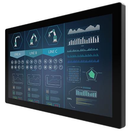 Moniteur à écran tactile multi-points - W24L100-GCC1OD - Winmate, Inc. - à technologie capacitive projetée / à écran tactile capacitif / industriel