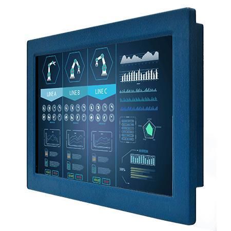 Moniteur LCD - R12L100-VMM2 - Winmate, Inc. - tactile / à écran tactile résistif à 5 fils / industriel