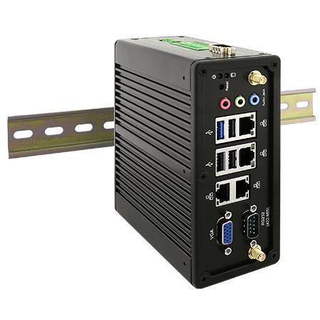 PC box - IBDRW100-EX - Winmate, Inc. - sur rail DIN / Intel® Celeron N2930 / RS-232