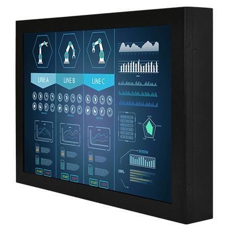 Moniteur LCD - W12L100-CHM9 - Winmate, Inc. - à écran tactile résistif / industriel / 12.1"