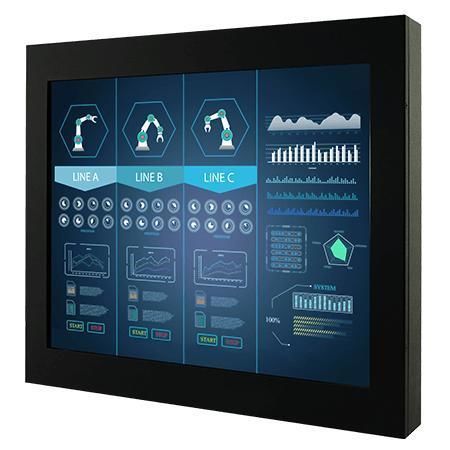 Moniteur avec écran tactile - R17L500-CHM1 - Winmate, Inc. - à écran tactile résistif / industriel / 17"