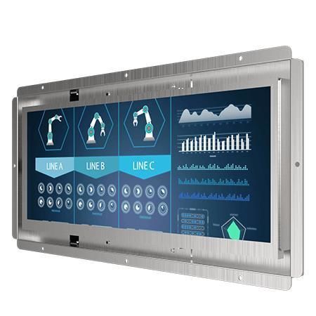 Moniteur LCD - W12L100-OFB1 - Winmate, Inc. - avec écran tactile / pour interface HMI / 12.3"