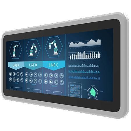 Moniteur à écran tactile multi-points - W12L100-PPB1 - Winmate, Inc. - à technologie capacitive projetée / à écran tactile capacitif PCAP / 12.3"