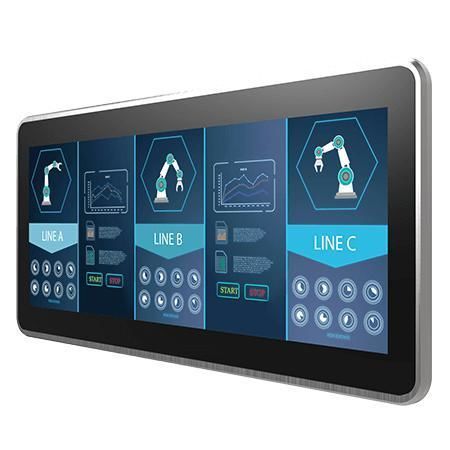 Moniteur à écran tactile multitouche - W15L100-PPB2 - Winmate, Inc. - à technologie capacitive projetée / pour machines industrielles / pour interface HMI