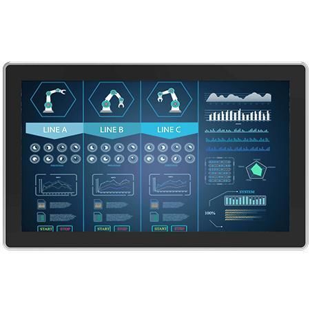 Moniteur LCD - W24L100-PPA2 - Winmate, Inc. - à écran tactile multi-points / à technologie capacitive projetée / industriel
