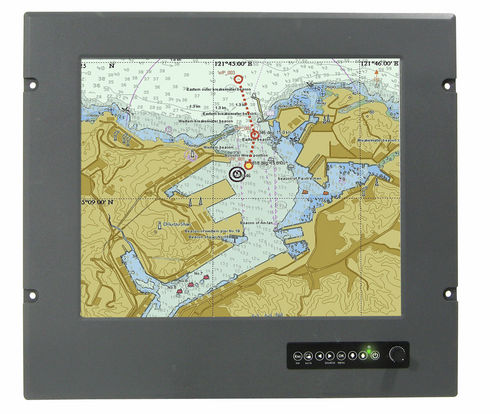 Afficheur pour applications marines - R17L500-MRM1 - Winmate, Inc. - à écran tactile résistif / 1280 x 1024 / 17"