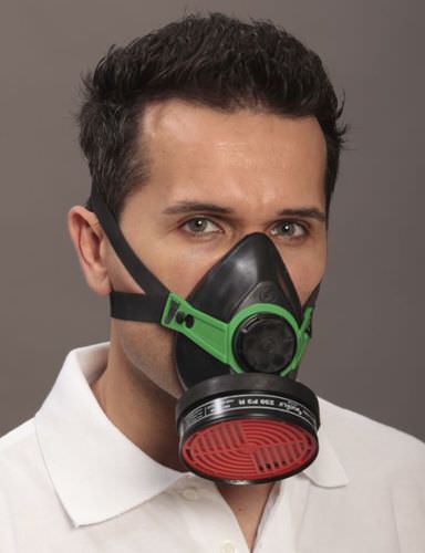 Masque de protection demi-masque - Polimask 230 - EKASTU Safety - mono-filtre / à raccord à vis