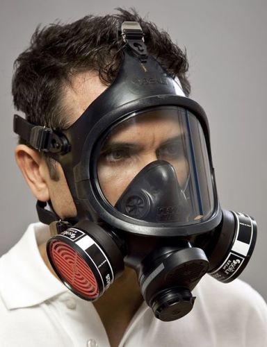 Masque de protection réutilisable - C 607/TWIN - EKASTU Safety - masque complet / bi-filtre / avec valve