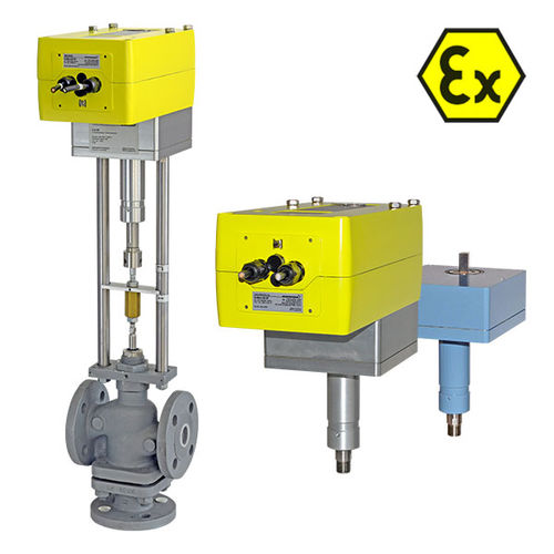 Actionneur de vanne électrique - ExMax.. + LIN - Rotork Schischek - linéaire / à réducteur droit / compact