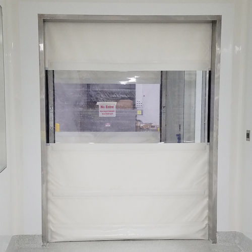 Volet roulant pour l'intérieur - ISO-Clean® Roll-Up - Rite-Hite - à moteur électrique / en acier inoxydable / automatique