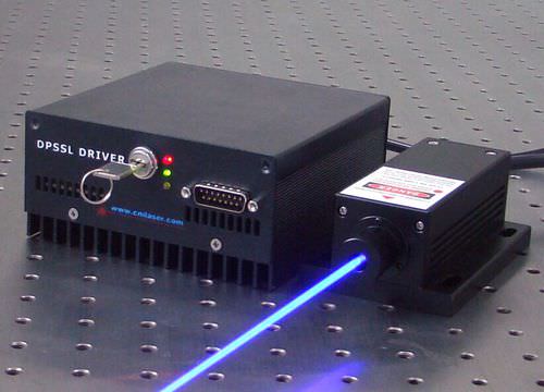 Laser à onde continue - MDL-III-445 - Changchun New Industries Optoelectronics Tech.Co., - à état solide / bleu / compact