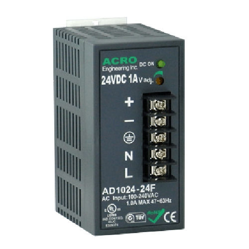 Alimentation électrique sur rail DIN - AD1024F series - Acro Engineering inc. - AC/DC / à sorties multiples / robuste