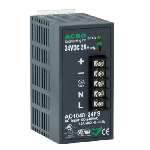 Alimentation électrique sur rail DIN - AD1048FS series - Acro Engineering inc. - AC/DC / à sorties multiples / robuste