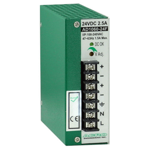 Alimentation électrique sur rail DIN - AD1060F series - Acro Engineering inc. - AC/DC / à sortie simple / redondante