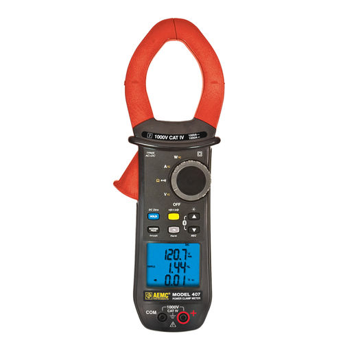 Pince multimètre numérique - 407 - AEMC Instruments - portable / 1000 V / 1000 A