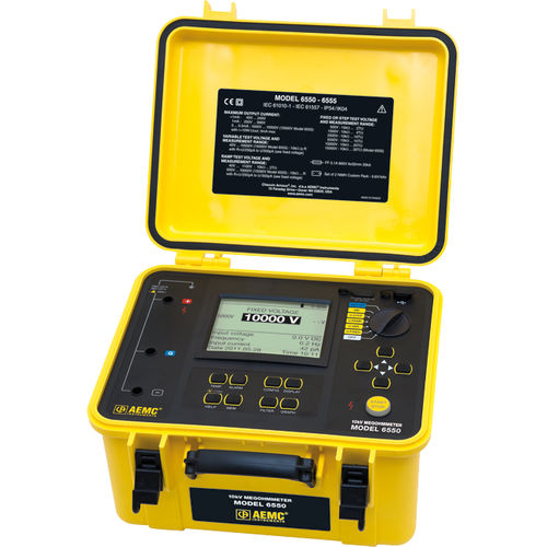Testeur d'isolement - 6550  - AEMC Instruments - de résistance d'isolement / d'installation électrique / portable